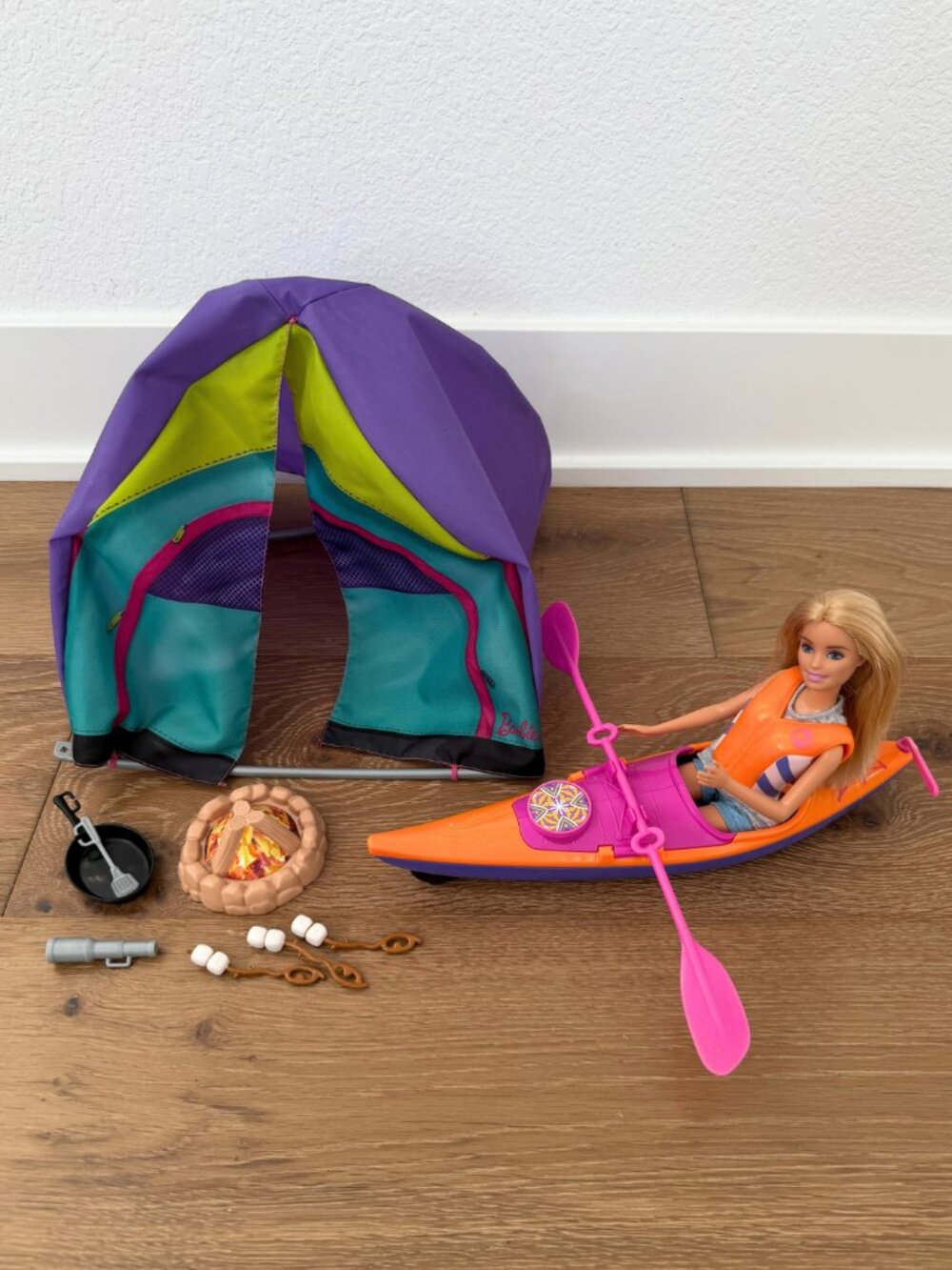 Barbie Doll Camping Fun Playset Kayak Tent Accessories Toy Replacement Pieces
